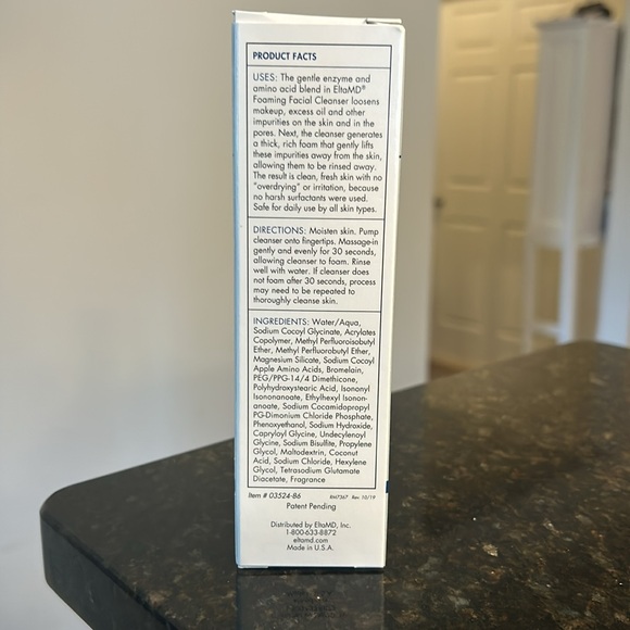 EltaMD Foaming Facial Cleanser 3.38oz/100ml Gentle Enzyme Cleanser NEW/SEALED! - Picture 2 of 6